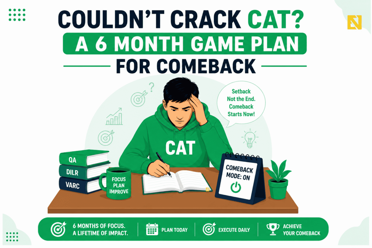 Couldn’t Crack CAT? A 6 Month Game Plan for Comeback